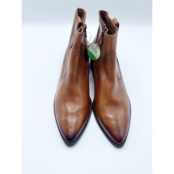 NWT Paul Green Cognac Booties Size 7 - Picture 3 of 6